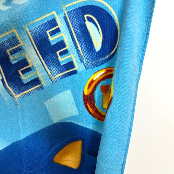 Sonic The Hedgehog Kids Bath Beach Towel In Blue - Picture 5 of 8